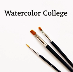 Watercolor College Logo